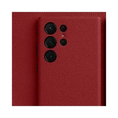 Melkco Origin Series Premium Leather Regal Snap Magsafe Cover For Samsung  S24 Ultra  - Red